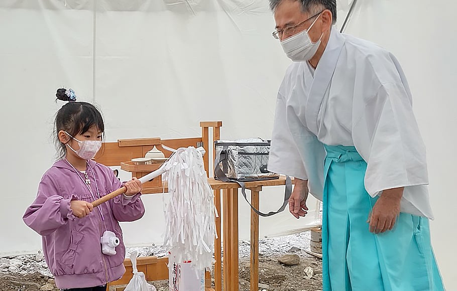 地鎮祭、工事開始 イメージ