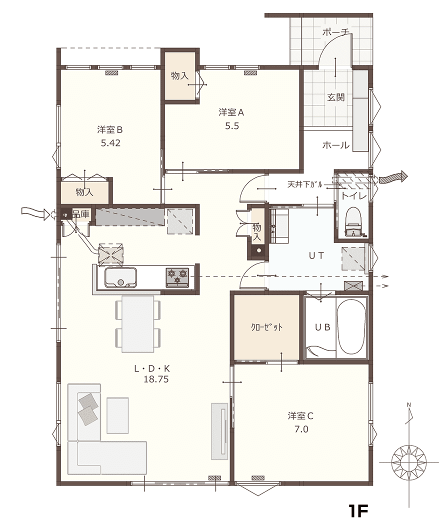 間取り1F