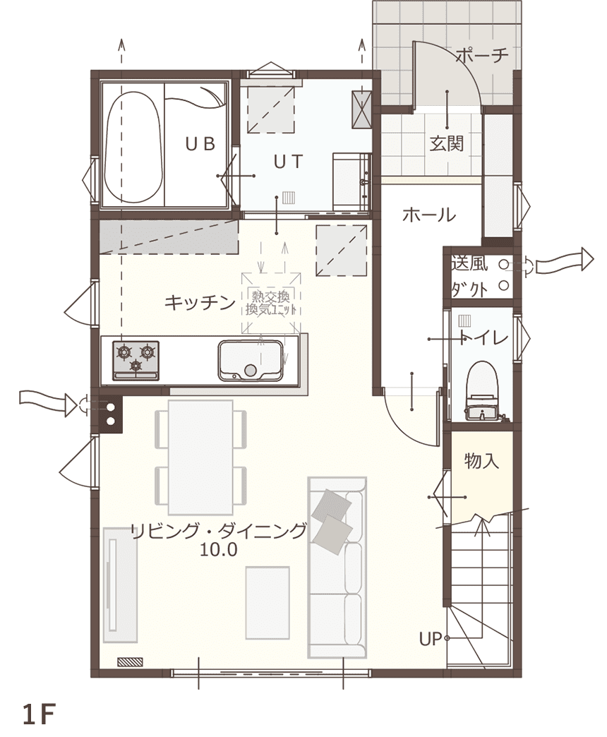 C01 PLAN 間取り図1F