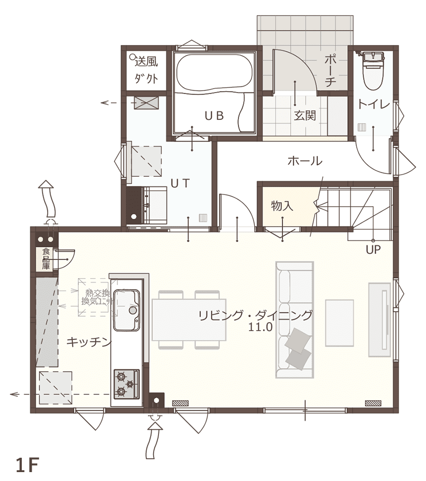 C05 PLAN 間取り図1F