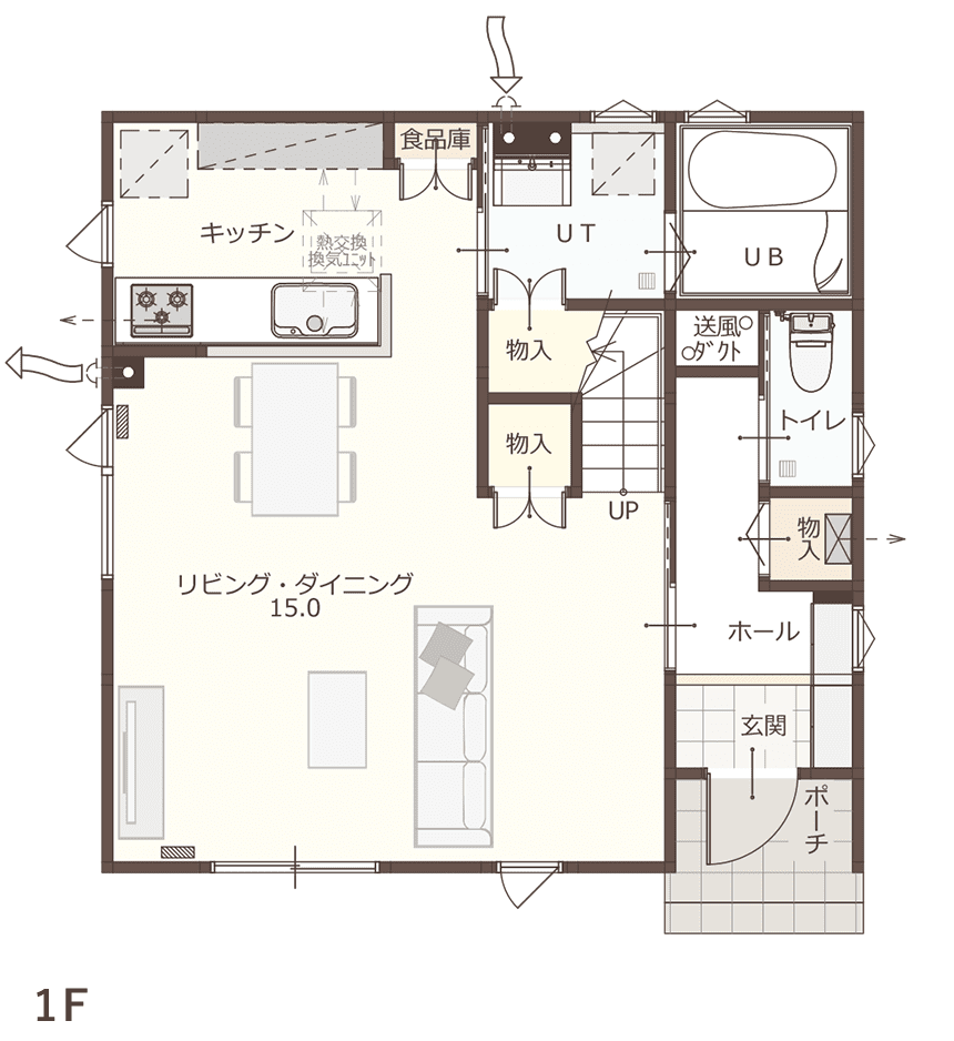 C09 PLAN 間取り図1F