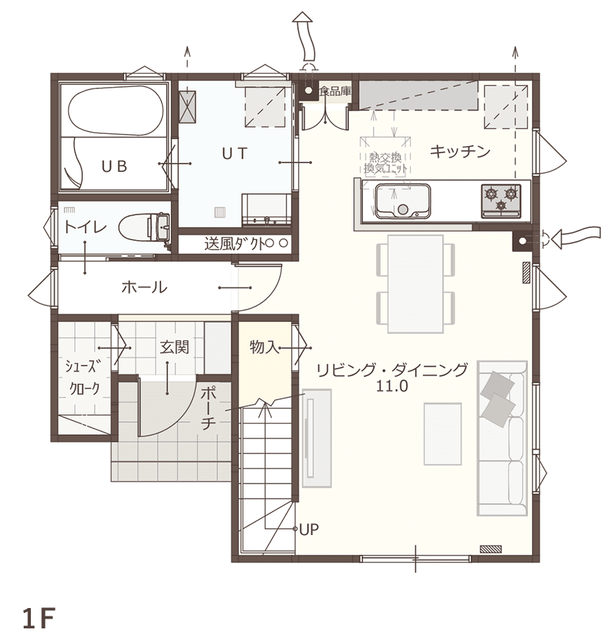 C11 PLAN 間取り図1F