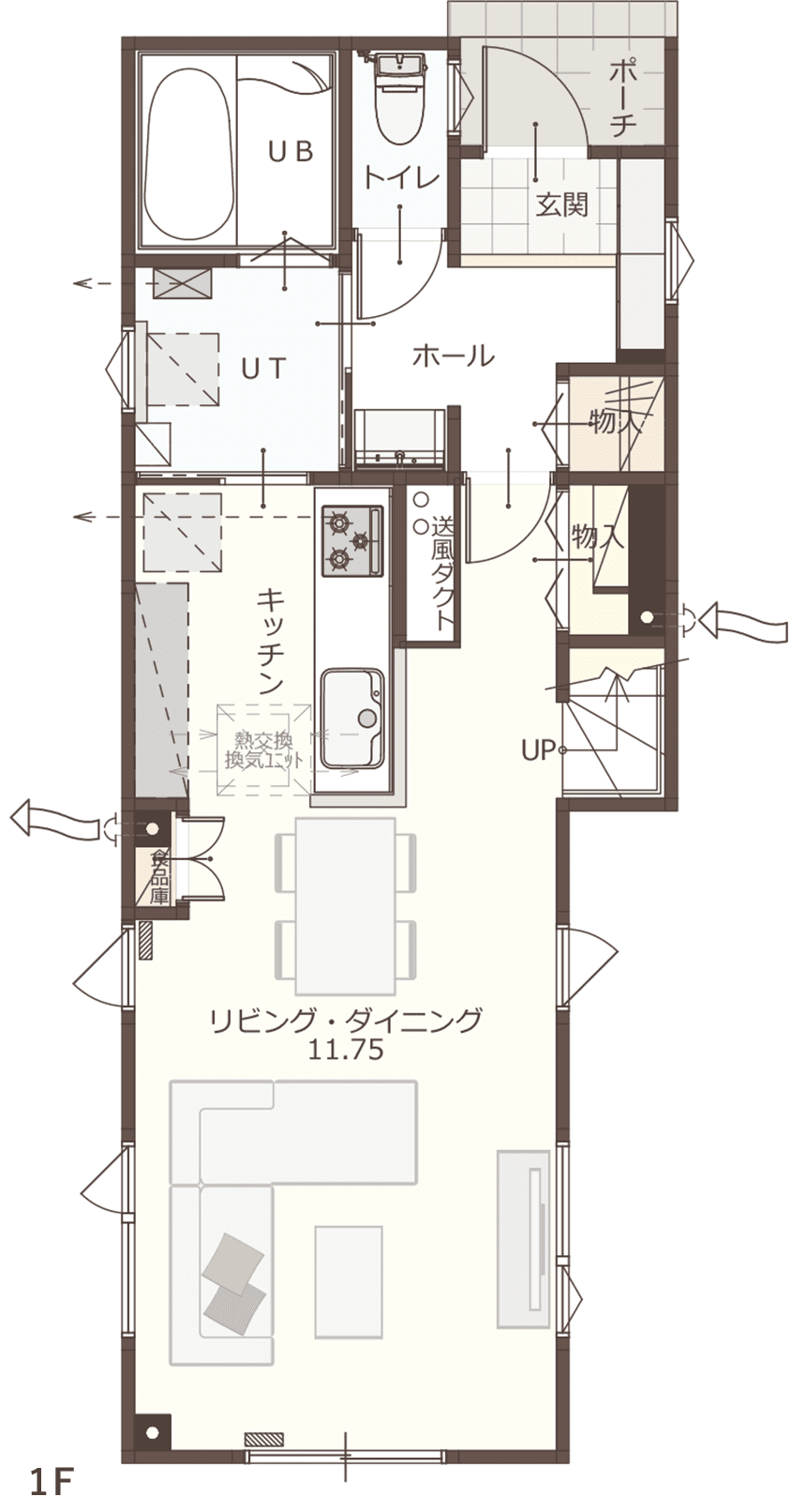 C13 PLAN 間取り図1F