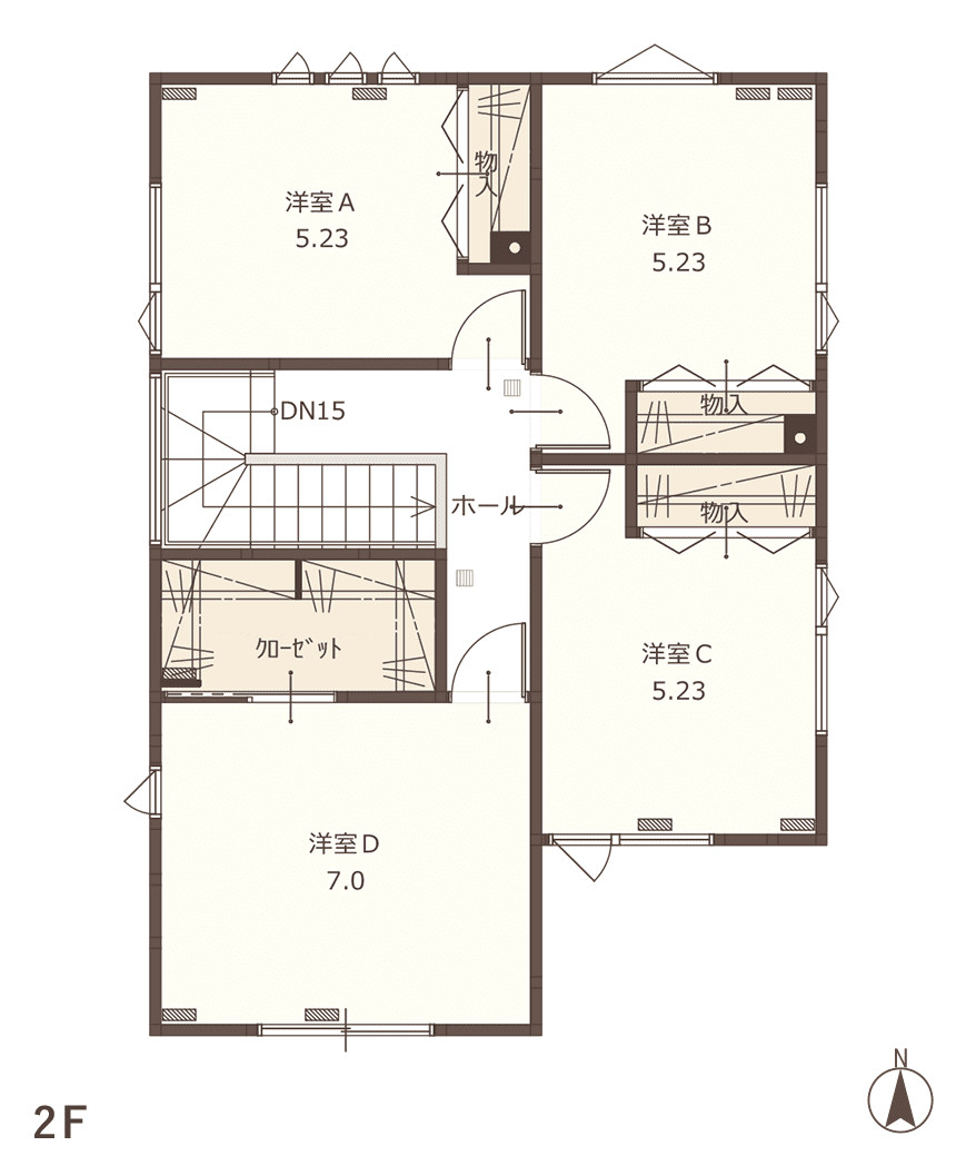 04 PLAN 間取り図2F