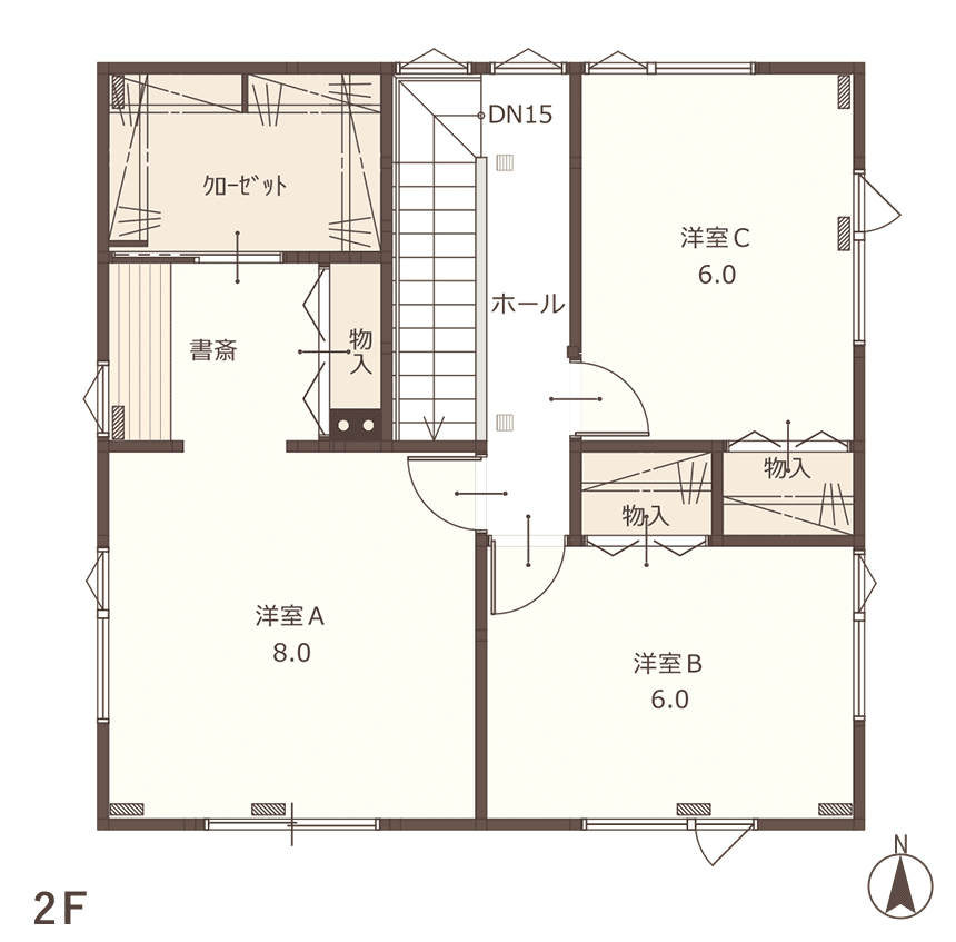 09 PLAN 間取り図2F