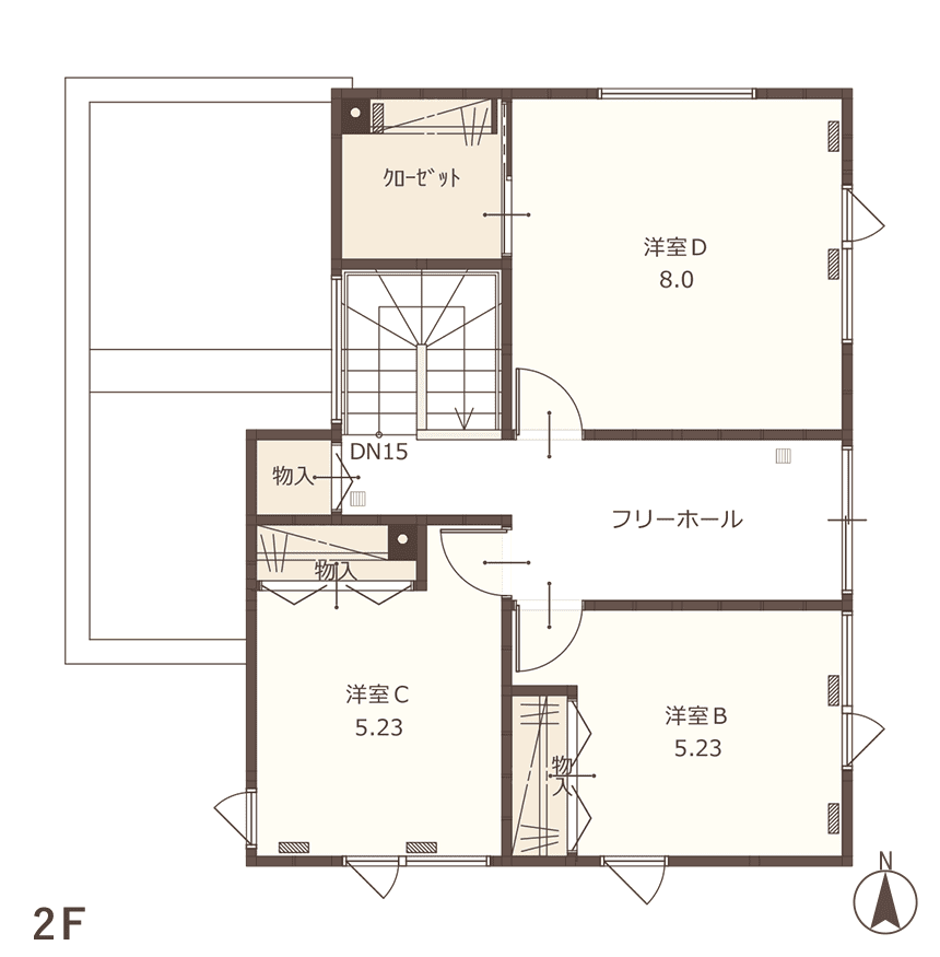 14 PLAN 間取り図2F