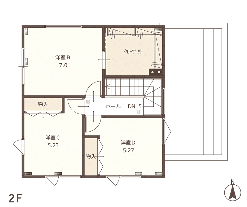 16 PLAN 間取り図2F