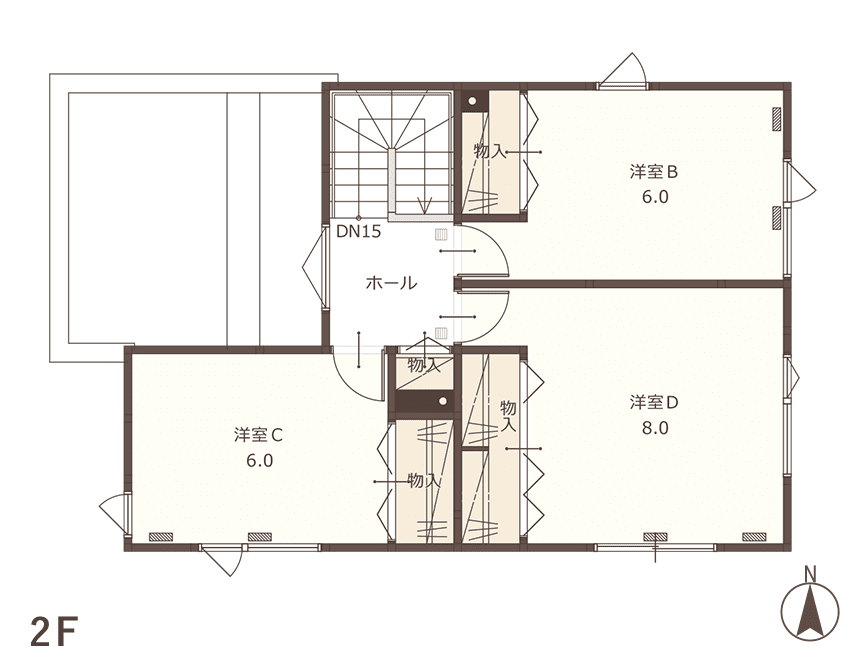 17 PLAN 間取り図2F