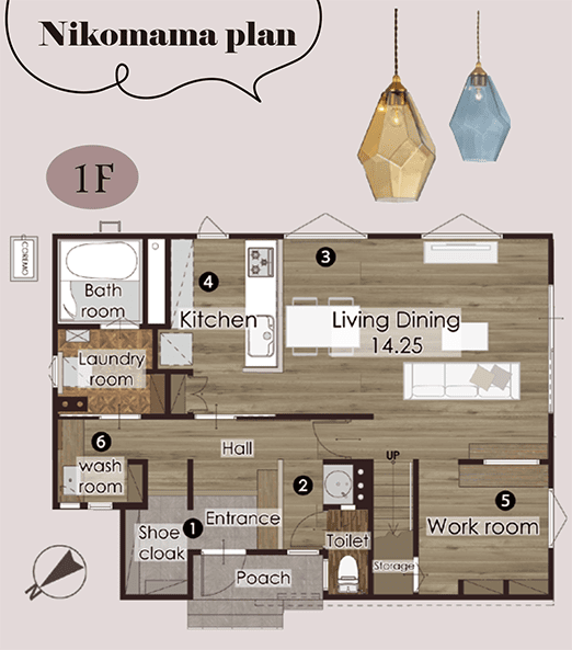 1F 間取り図