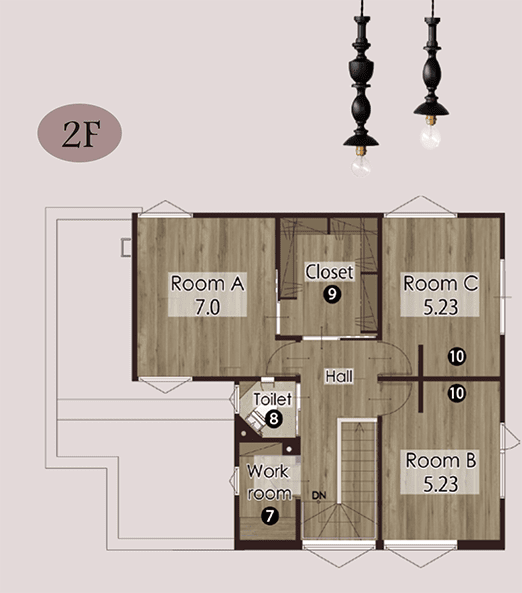 2F 間取り図