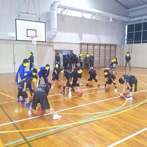 ミニバス 新人戦(^^) 直前の様子