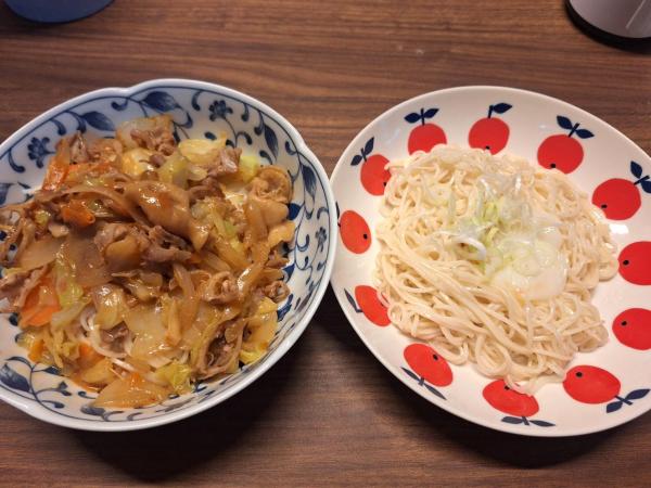 簡単料理といただきものの夏野菜
